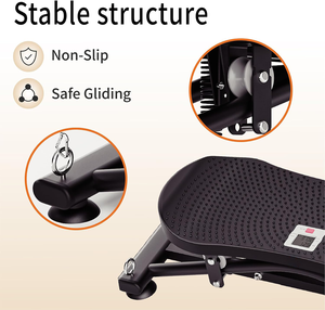 Planche d'exercice <span class=keywords><strong>cardio</strong></span> RS pour la taille, mini-entraîneur de fitness portable avec écran LCD, machine de ski d'équilibre corporel complet pour la maison et la salle de sport - Product Image 4
