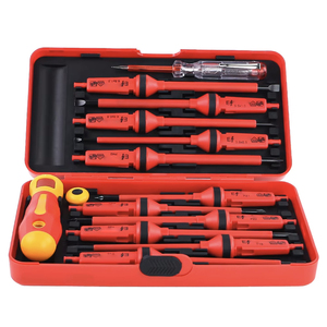 Insulated <b>Screwdriver</b> <b>Set</b> 115Pcs VDE Industrial Grade Cross <b>Phillips</b> Bit Anti-Slip Handle - Product Image 3