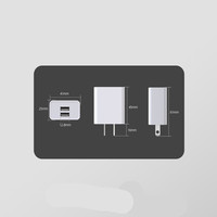 Groothandel Fabriek Prijs 1 Usb Een 1 Type C Poort Eu Us Stekker Voeding Adapter 5V 2a Usb Oplader