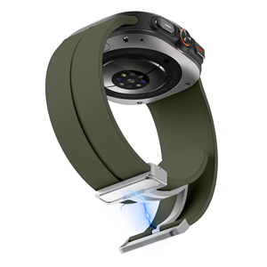 Enjoy Pretty para Samsung Galaxy Watch, correas ultra clásicas, pulsera de reloj inteligente transpirable de silicona suave ajustable de lujo - Product Image 6