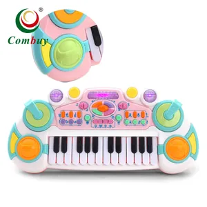 Keyboard Mainan Piano Elektronik Anak Perempuan, 24 Kunci Musik IC