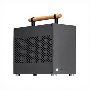 ALBOX P16 Mini A4 Handheld 1U Desktop <span class=keywords><strong>ITX</strong></span> Small Host Box Todo aleación de aluminio Estilo fresco con <span class=keywords><strong>caja</strong></span> de ATX FLEX en stock - Product Image 1