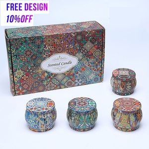 Bán hàng nóng in nổi nến Jar bao bì hộp sang trọng nến trắng hộp quà tặng cho nến - Product Image 2