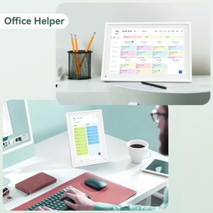 <span class=keywords><strong>Calendrier</strong></span> numérique interactif intelligent 10,1 pouces avec planificateur de repas et tableau de tâches, pour la maison et le bureau, avec fonction photo numérique intégrée - Product Image 5