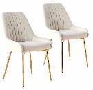 Un fauteuil haut de gamme avec accoudoirs de style nordique et pieds en métal doré, adapté à l'utilisation dans le mobilier de restaurant.