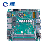 Placa NUC de 10x10cm 2 * I226 Lan Intel Core Arrow Lake AI Ultra 7 255H Ultra 5 225H 2 * DDR5 2HD/Tipo-C Placa base industrial para PC NUC