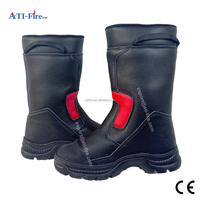 Bottes en caoutchouc pour pompiers EN 15090, embout en acier, résistantes aux flammes, imperméables, chaussures de sécurité pour la lutte contre les incendies, CE, fabrication OEM