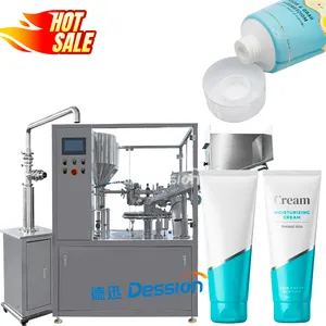 High Speed Automatic Soft Silicone Tube Filling And Sealing Machine Sunscreen Oval Tube Filling Sealing Machine