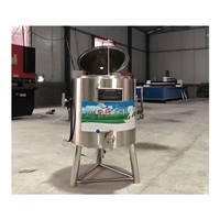 Machine de pasteurisation de lait 10L à prix d'usine, machine de pasteurisation 500L avec réservoir de refroidissement pour le lait