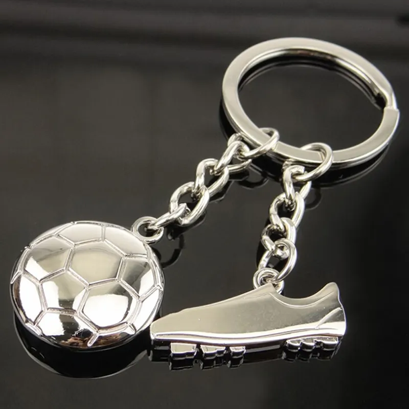 الصين مصنع مخصص هدية ترويجية الأزياء المعدنية الحرفية مخصص لكرة القدم سلاسل المفاتيح