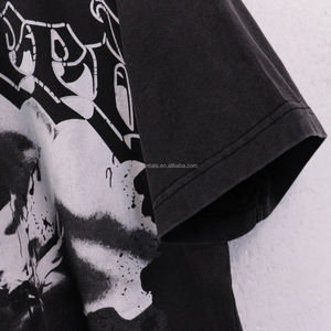 Maglietta Godspeed 2025 Qualità Originale 100% Cotone Streetwear Oversize con Spalle Cadenti Manica Corta Stampa Vintage per Uomo - Product Image 3