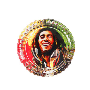 Cendrier en verre pour cigarettes et cigares avec impression de logo personnalisé Cendrier personnalisé de marque Bob <span class=keywords><strong>Marley</strong></span> comme cadeaux promotionnels - Product Image 3