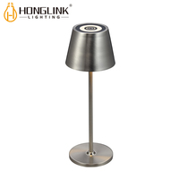 Lampe de table LED sans fil rechargeable à commande tactile, lumière d'ambiance décorative personnalisée pour chambre à coucher