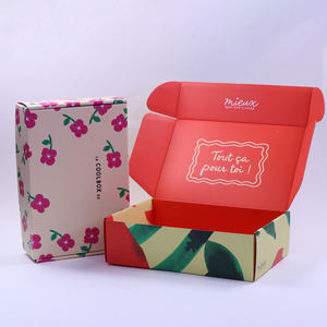 Luxury Custom Cardboard Mailer Shipping Custom Pink Corrugated Mailer <b>Boxes</b> with Logo Folding Cardboard Box for <b>Small</b> Business - Product Image 6