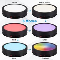 YEAH 22cm couleur LED lumière électrique motorisé rotatif présentoir avec télécommande pour produit photographie Shoot