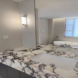 Dalle de marbre Calacatta violet de luxe, polie, design moderne pour îlot de cuisine, revêtement de sol, mur décoratif et décoration d'hôtel - Product Image 3