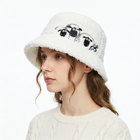 Chapeau Bob en Laine Polaire Personnalisé Tendance et Très Vendu, Unisexe, Hiver, Doux et Moelleux, Style Pêcheur, Personnalisable