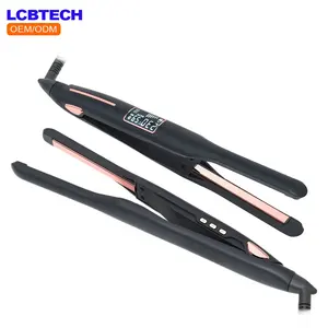 Top Seller Fashion LCD Pencil Flat Iron for Short Hair 3/10 Inch Hair Straightener Women Men Curing Iron Hair Styling Tools