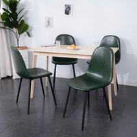 Ensemble de table à manger moderne 4 pièces en vente chaude, plateau en verre et 4 chaises, meubles complets pour la salle à manger de la cuisine pour la maison