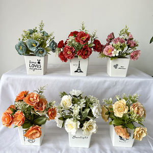 <span class=keywords><strong>Rhododendron</strong></span> LBP-11บอนไซจิ๋วพืชประดิษฐ์น่ารักพร้อมกระถางบอนไซขนาดเล็กวางพืชสีเขียวตกแต่งโต๊ะ - Product Image 6