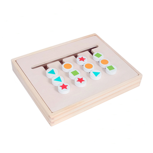 Giochi logici Montessori giocattolo educativo per la <span class=keywords><strong>matematica</strong></span> a colori precoci per bambini <span class=keywords><strong>gioco</strong></span> in legno a quattro colori - Product Image 1