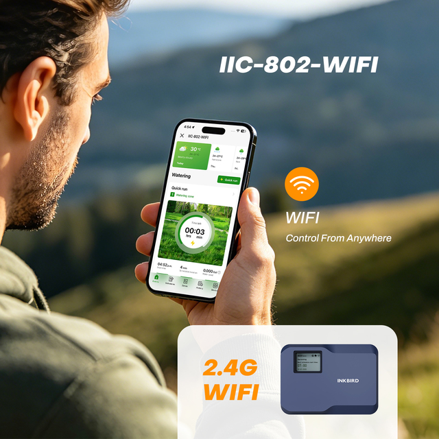 INKBIRD IIC-802-WIFI 8 Zone Watering Sprinkler Wifi Controller