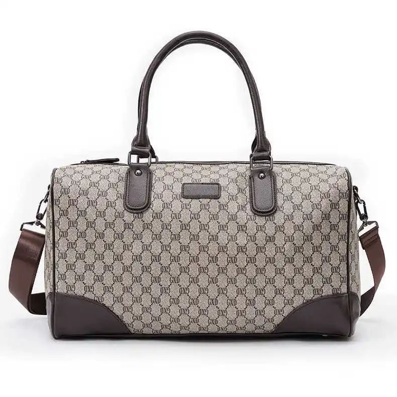 RU Fashion Berühmte Marke Custom Weekender Overnight Bag Wasserdichtes Leder Große Handgepäck Reisetasche Reisetasche für Männer