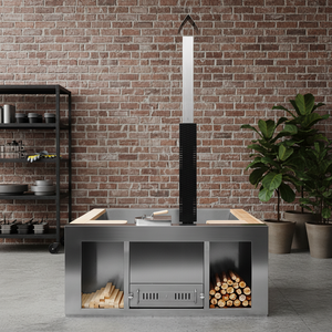 Vapasauna pour 5-6 personnes, bain à remous extérieur moderne chauffé au bois, écologique, autoportant, chauffage rapide en 50 minutes, idéal pour villa, resort, <span class=keywords><strong>camping</strong></span> - Product Image 1