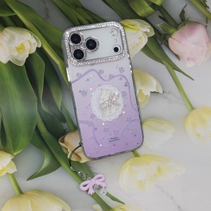<span class=keywords><strong>Funda</strong></span> de Teléfono con Diseño de Conejito de Dibujos Animados para <span class=keywords><strong>iPhone</strong></span> 17 Pro Max 16 15 14 13 12 <span class=keywords><strong>11</strong></span>, Diseño Brillante con Diamantes de Imitación, Lazo y <span class=keywords><strong>Colgante</strong></span> para Cámara, para Chicas - Product Image 3