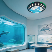Luminaires Modulaires LED en Fer Personnalisables pour Musées Scientifiques Modernes, Salles d'Exploration Spatiale, Salles VR, Arcades et Centres Commerciaux