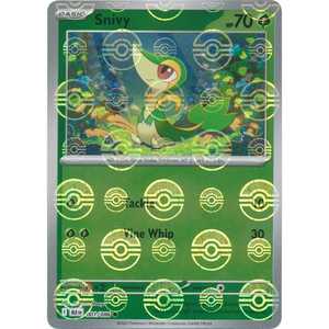 Carte Pokémon Jeu de Cartes Blanc Flare Snivy Poké Ball Reverse Holo 001/086 Édition Japonaise en Papier - Product Image 1