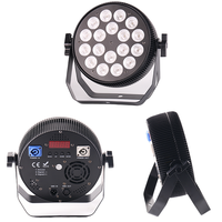 Projecteur LED Par 18*10W DMX RGBW 4-en-1 plat pour scène, DJ, mariage, fête, discothèque, bar