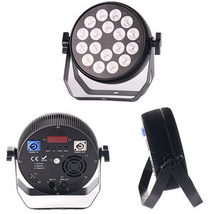 Projecteurs LED Marslite 18*10W DMX RGBW 4-en-1 plats pour scène, DJ, mariages, soirées disco et spectacles en bar - Product Image 4