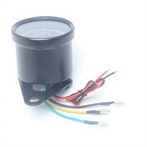 เครื่องวัดความเร็วรอบแบบย้อนยุค12V LED backlit 0-13000RPM มาตรวัดเครื่องยนต์รถจักรยานยนต์สำหรับการดัดแปลงกรอบโลหะสีดำอัพเกรด - Product Image 3