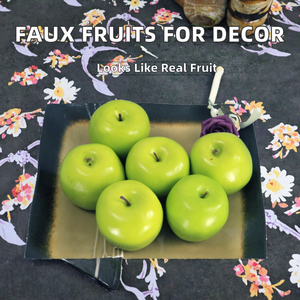 Fruits et légumes artificiels réalistes en gros, pomme 7,5x8,3 cm pour la fête des pères - Product Image 2