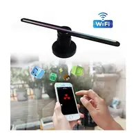 Mini led fan 3d portable 3d advertising hologram display fan with BT and wifi