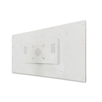 Layar Iklan LED Panel LCD Warna Putih 42/43 Inci untuk Dinding Horizontal/Tergantung, Indoor/Outdoor