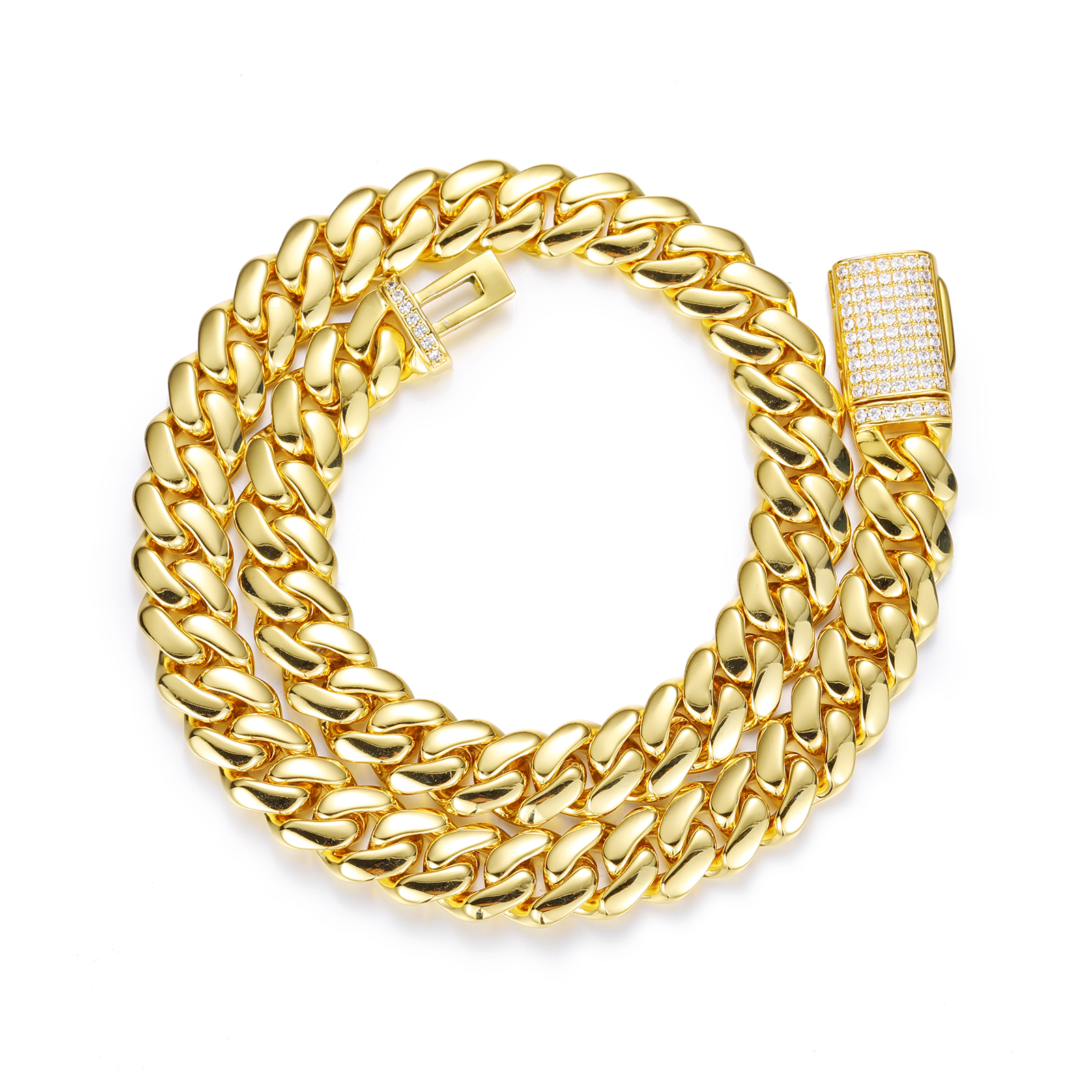 10mm Diamond Buckle-Gold