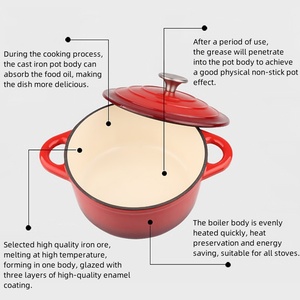 Juego <span class=keywords><strong>de</strong></span> <span class=keywords><strong>Ollas</strong></span> <span class=keywords><strong>de</strong></span> Cocina <span class=keywords><strong>de</strong></span> Hierro Fundido Esmaltado <span class=keywords><strong>Antiadherente</strong></span>, Utensilios <span class=keywords><strong>de</strong></span> Cocina, Cacerola - Product Image 3