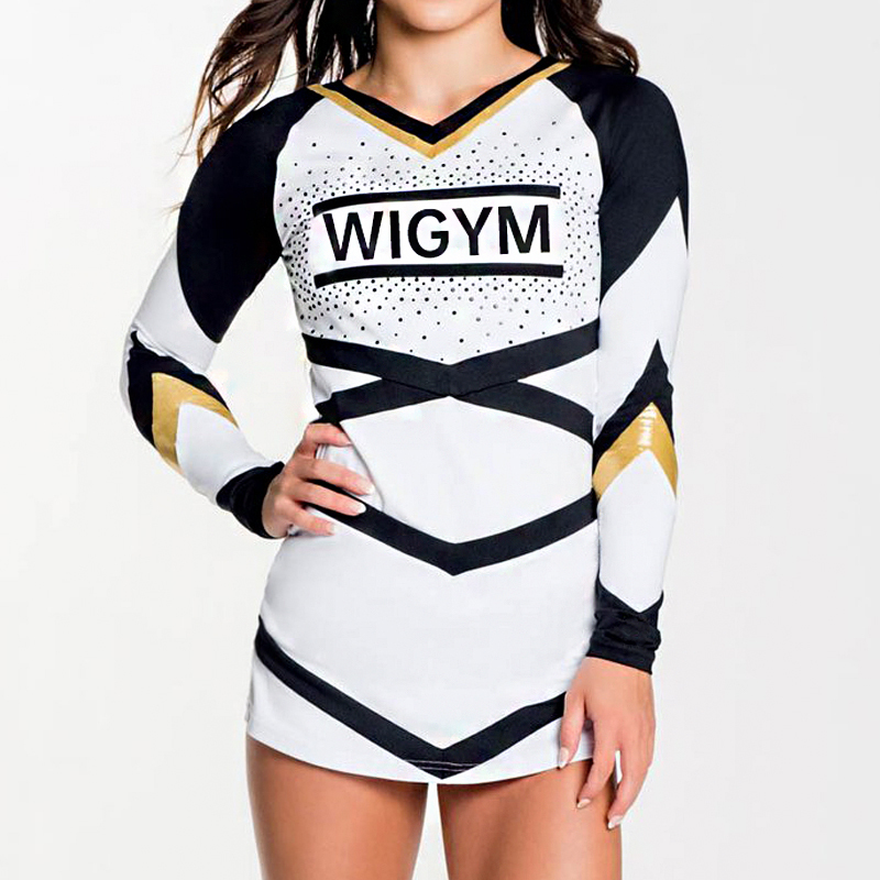 Custom professional cheerleading uniforms sublimated cheerleading