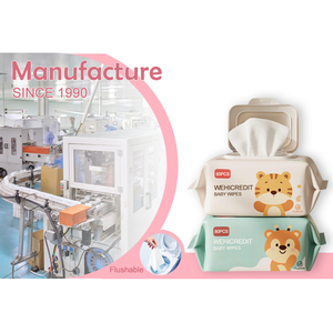 Wehicredit ทิชชูเปียกสำหรับเด็กย่อยสลายได้80 100ผ้าเนื้อนุ่มออร์แกนิกย่อยสลายได้โลโก้ออกแบบได้ตามต้องการ - Product Image 4