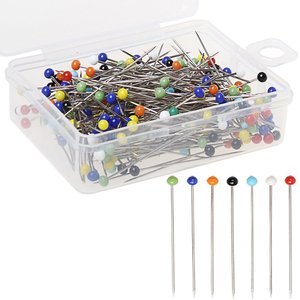 250 unids/Caja Alfileres de <span class=keywords><strong>aguja</strong></span> de coser alfileres de confección de cabeza redonda bodas ramillete floristas alfileres de retazos herramientas de artesanía DIY para mujeres - Product Image 5