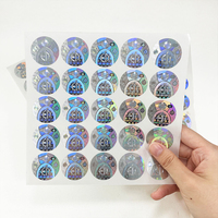 Pegatinas de holograma 2D/3D personalizadas, etiquetas de holograma de plata/oro, etiquetas holográficas para sello de seguridad
