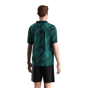 Camiseta de Fútbol Personalizable con Cuello Polo de un Solo Botón, Tejido Transpirable y Acabado de Secado Rápido, Ideal para Entrenamientos - Product Image 4