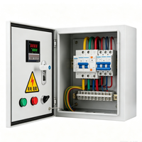 Boîtier de distribution électrique industriel basse tension 380V 60A mural, armoire de commande électrique 1 prise pour atelier