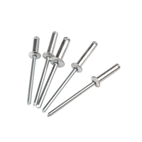 Fraisage de polissage de haute qualité en acier inoxydable A2 SS 304 SS316 INOX tête ronde extrémité ouverte Rivet aveugle DIN7337