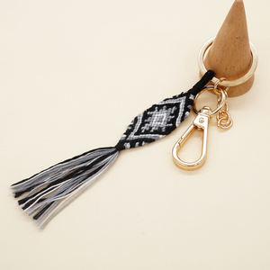 Go2Boho Evil Eyes porte-clés tressé porte-clés lanière sac pendentif accessoires goutte gland tissé porte-clés porte-clés bijoux faits main - Product Image 5