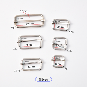 Có Thể Điều Chỉnh 50Mm Kim Loại Hình Chữ Nhật Trượt Tri-Glides Khóa Cho Con Chó Cổ Áo Đặc Biệt Phụ Tùng Túi & Phụ Kiện - Product Image 6