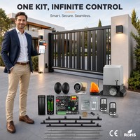 Motor para Puerta Corredera Magnética Inteligente FUBEI, Control Remoto Universal, 600KG, 320W, Set