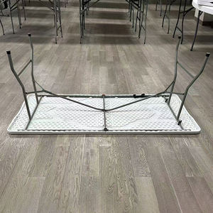 Vouwtafel van kunststof voor buiten, moderne tuinmeubelen, vouwtafel van HDPE kunststof, rechthoekige vouwtafel - Product Image 4
